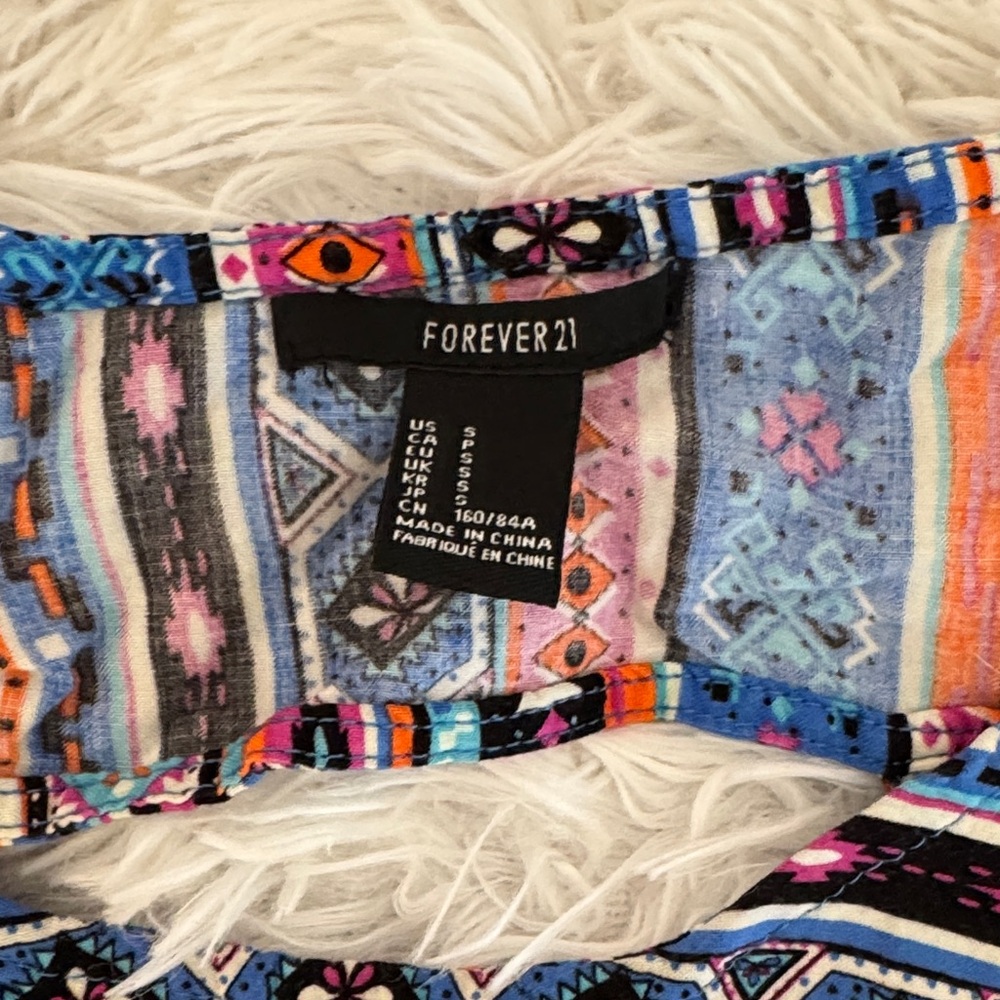 Forever 21 Multicolor Patterned Tank Top - Picture 2 of 8